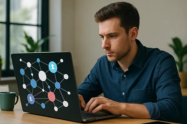 esperto SEO al lavoro